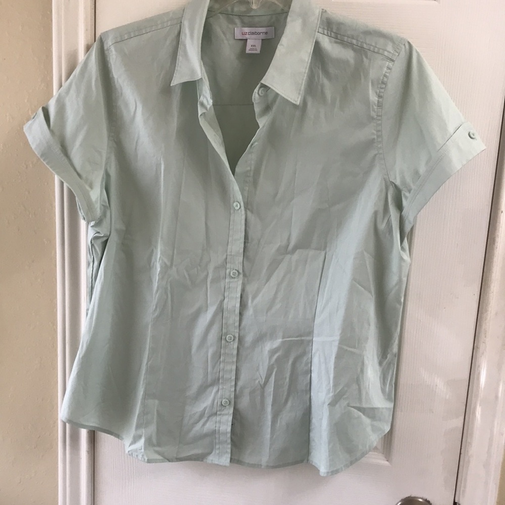Liz Claiborne short sleeve shirt. NWOT - Picture 2 of 6
